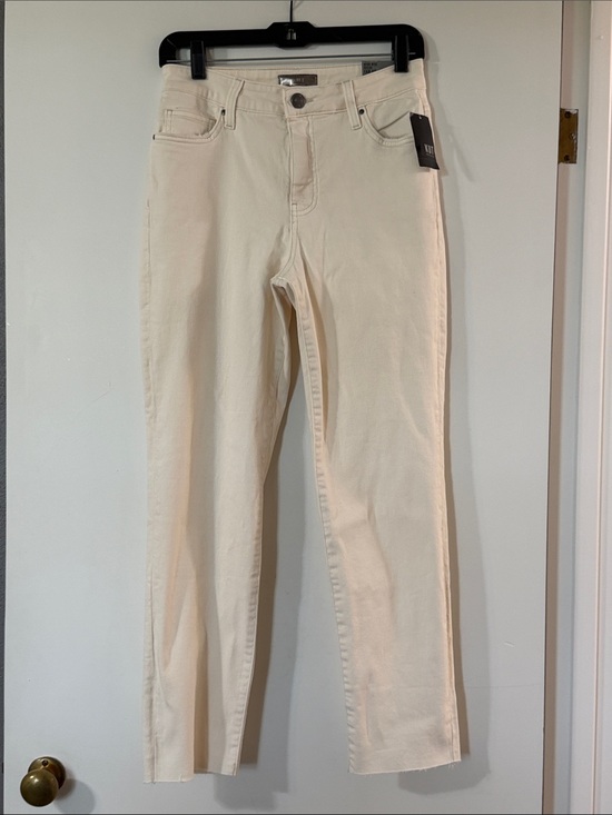 Kut from the Kloth Denim - Kut from the Kloth Off-White Straight-Leg Jeans